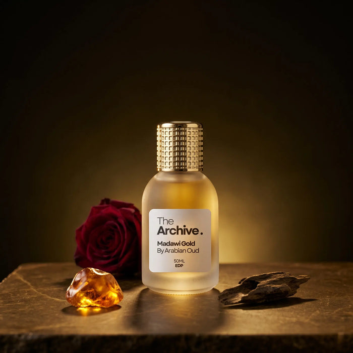 Impression of Madawi Gold Edition by Arabian Oud - The Archive Fragrances